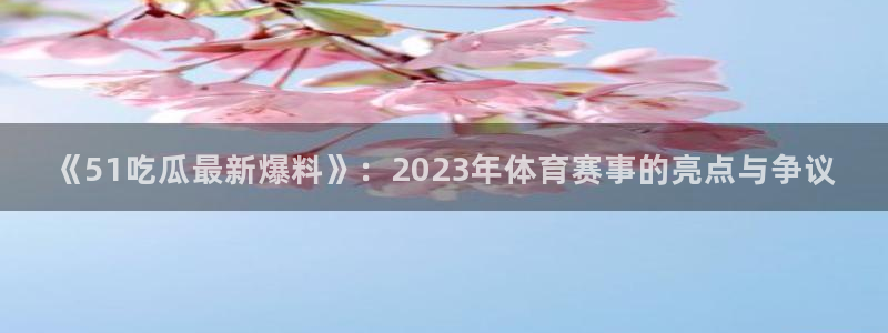 《51吃瓜最新爆料》：2023年体育赛事的亮点与争议